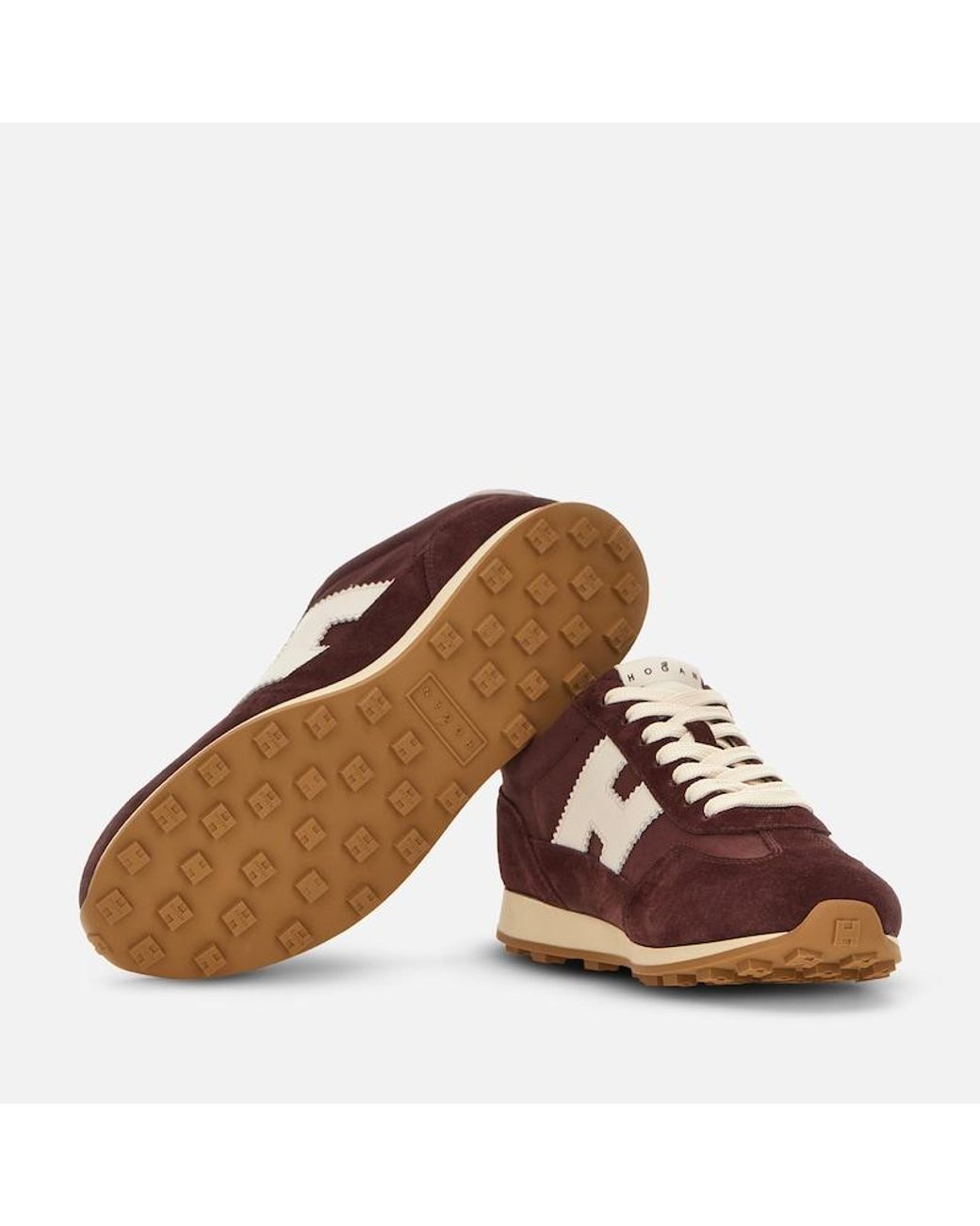 Hogan Brown Sporty Sneakers,