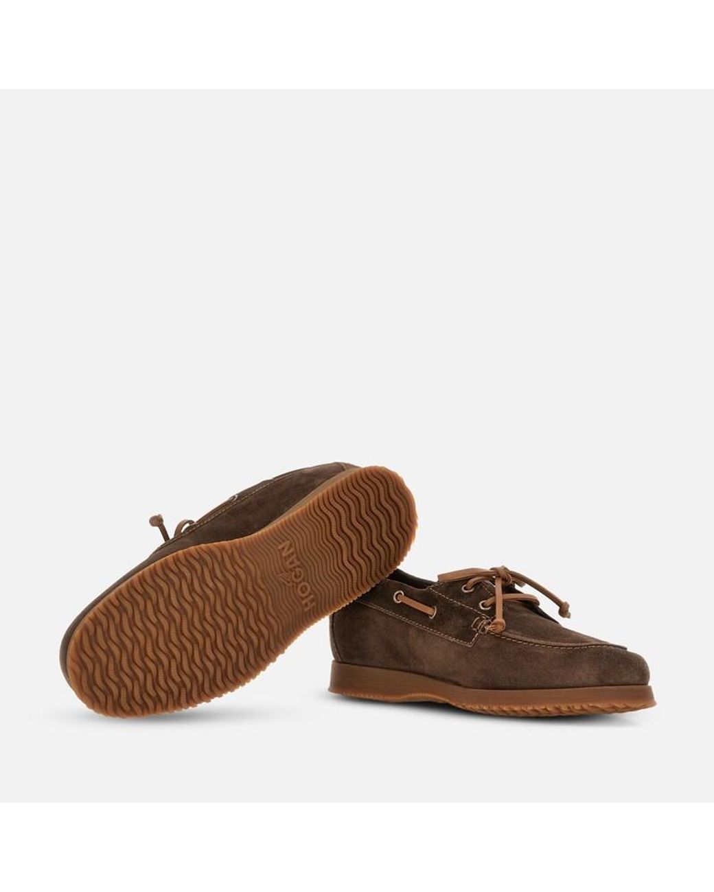 Hogan Brown Lace-Ups And Moccasins, for men