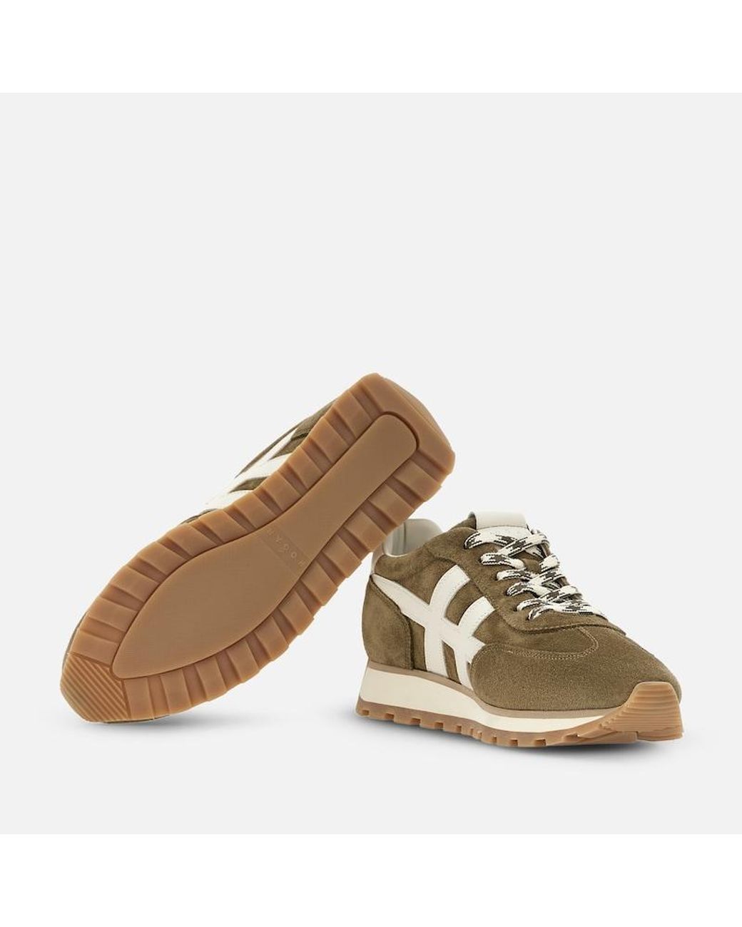 Hogan Brown Sporty Sneakers, for men