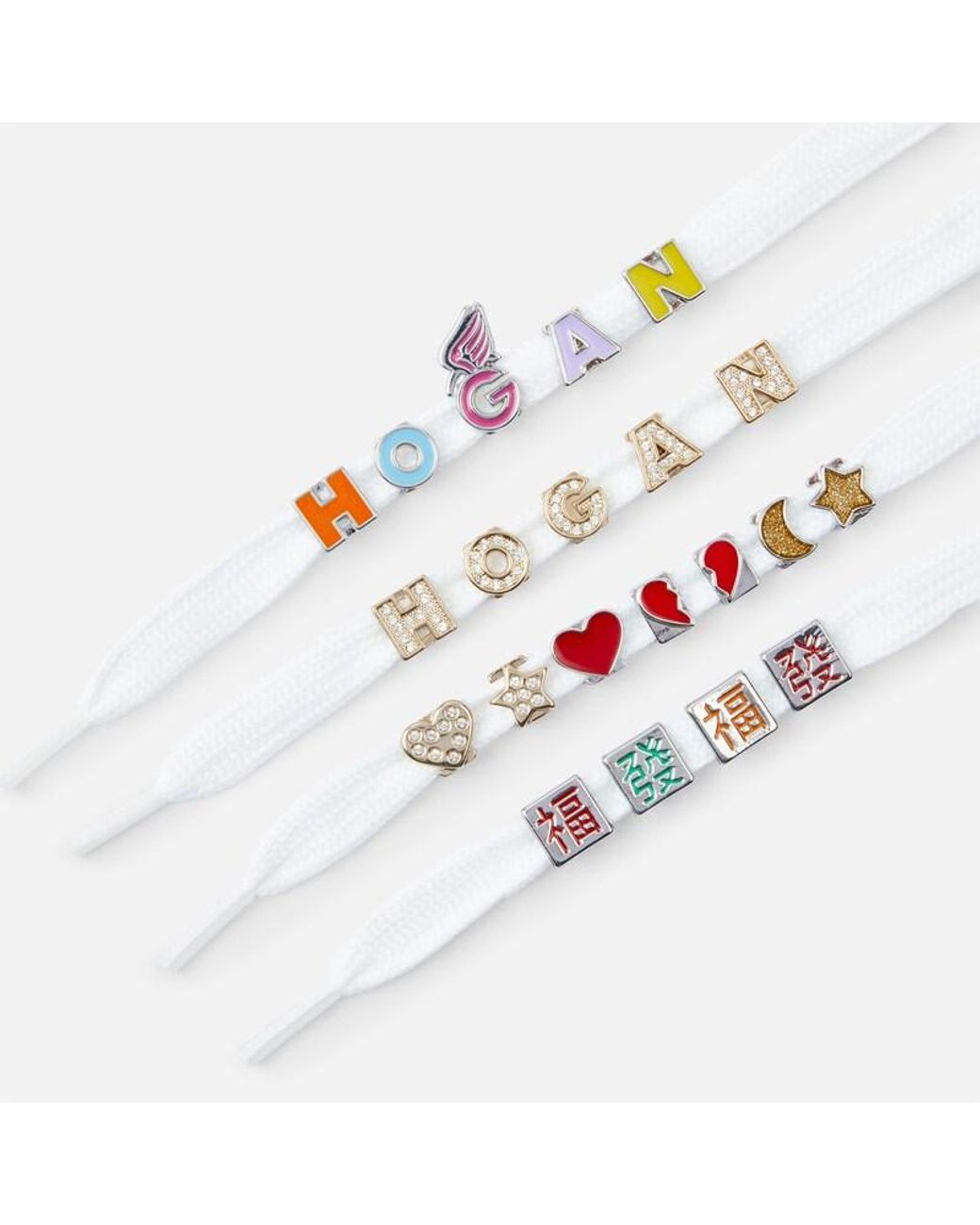 Hogan Metallic Letters, (One Size)