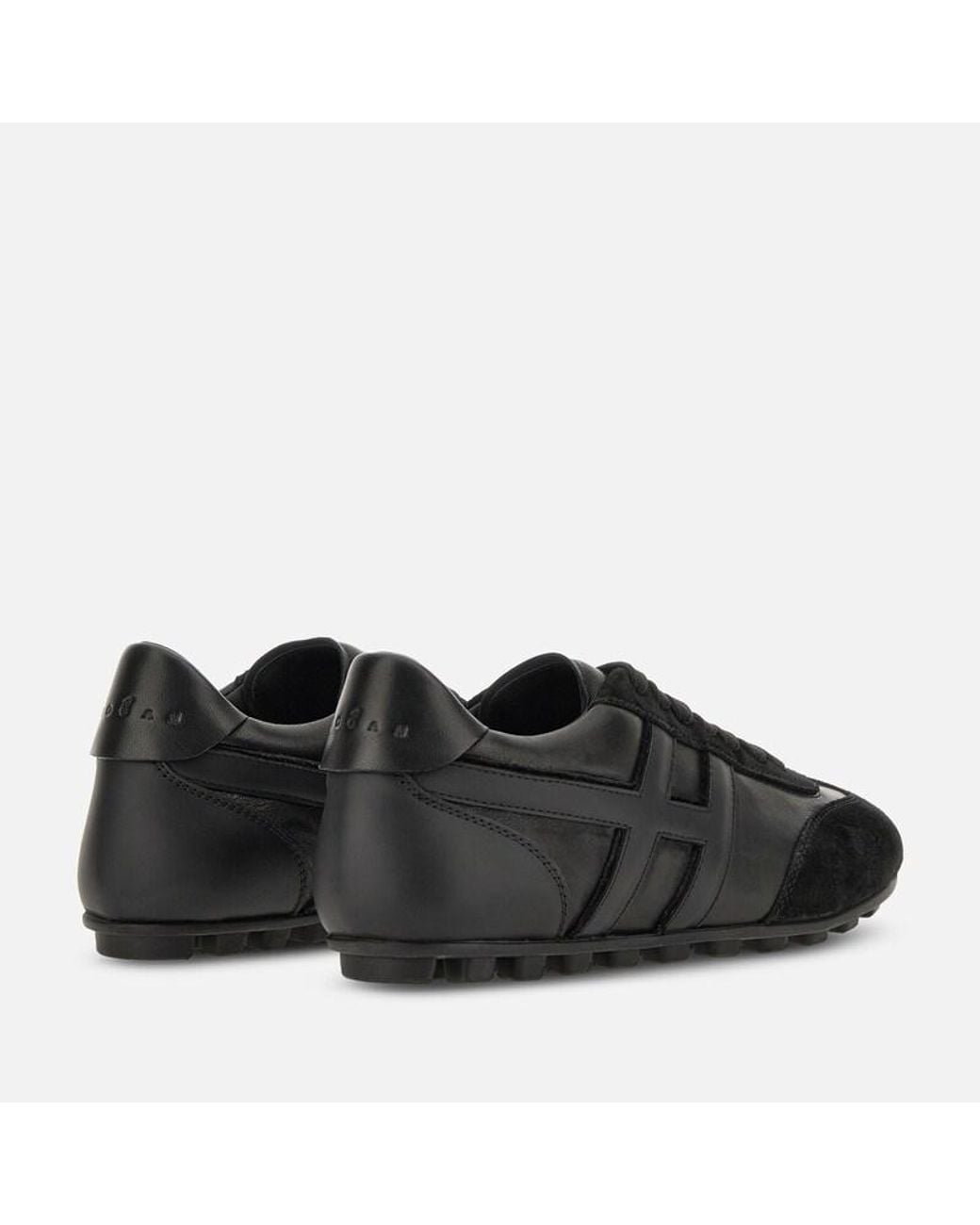Hogan Black Sporty Sneakers,