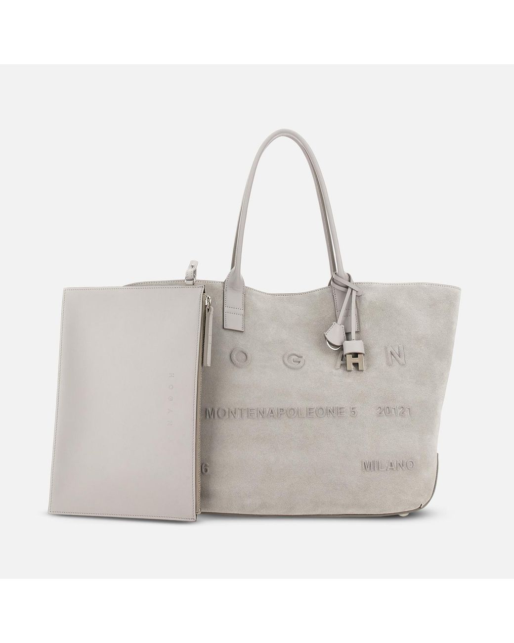 Hogan Gray Totes, (One Size)