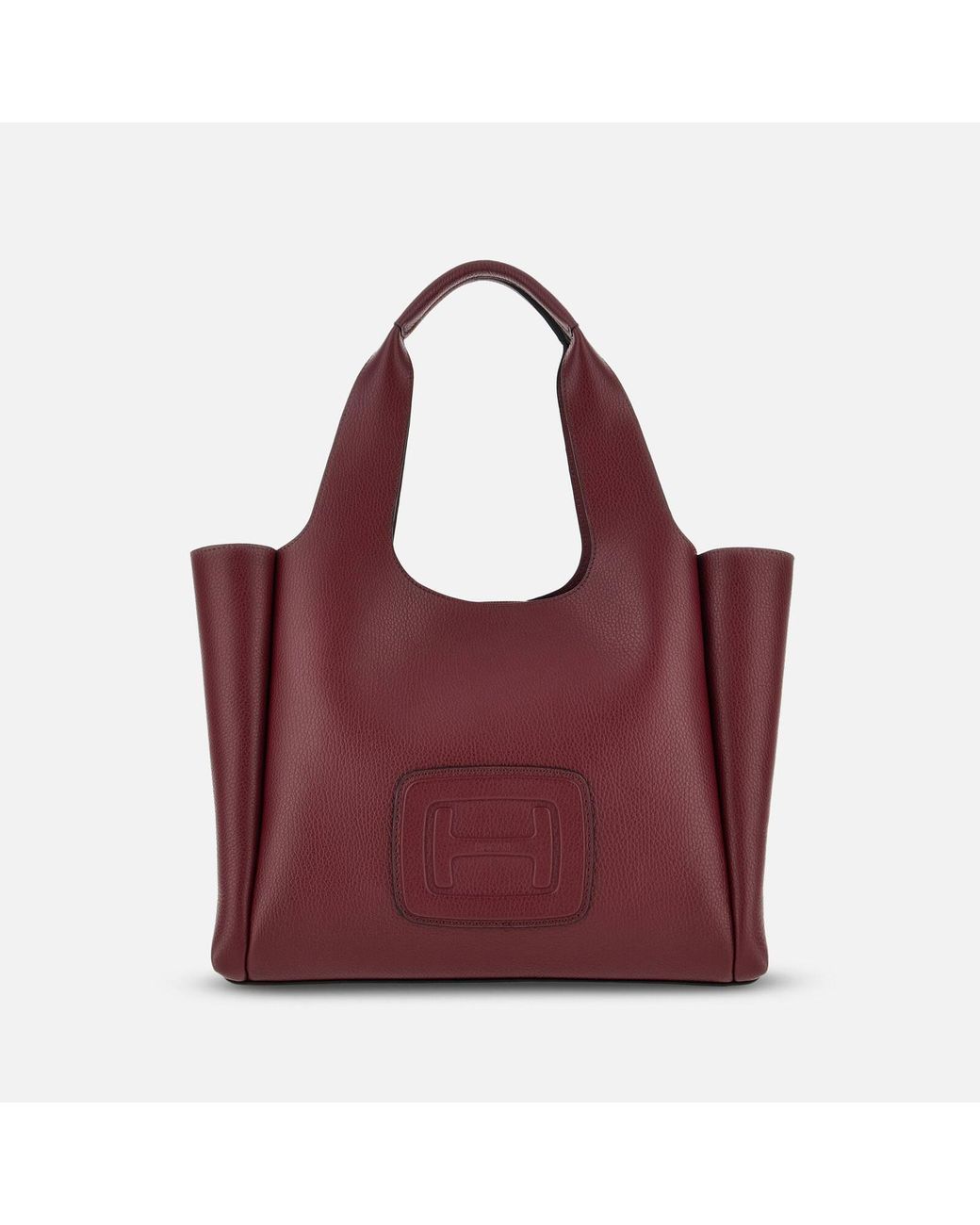 Hogan H-bag Shopping Bag Medium, Burgundy, - Bags in Red | Lyst
