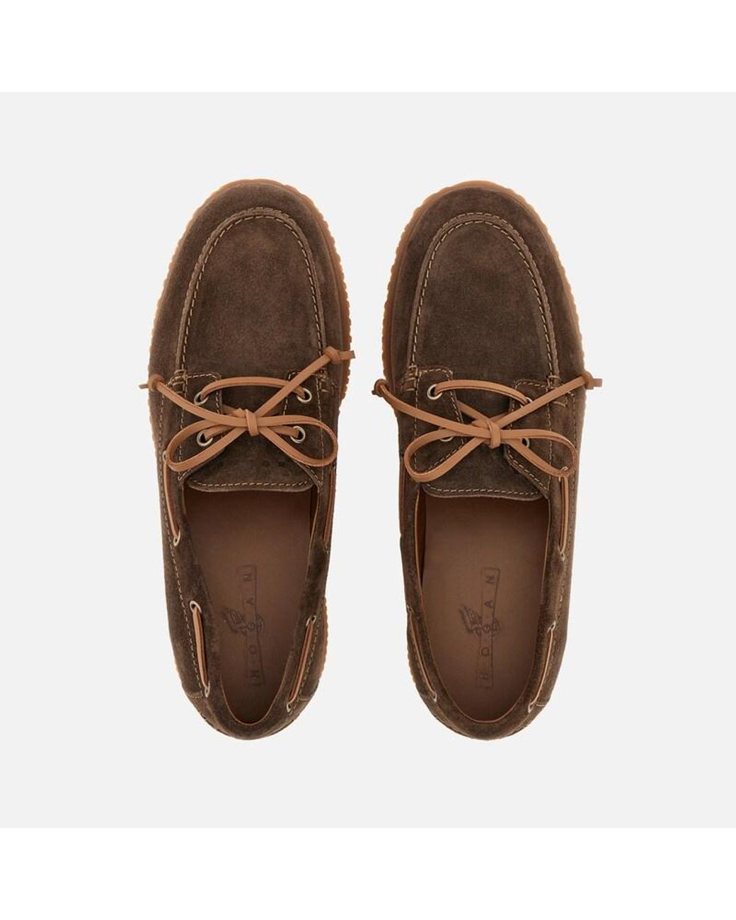 Hogan Brown Lace-Ups And Moccasins, for men