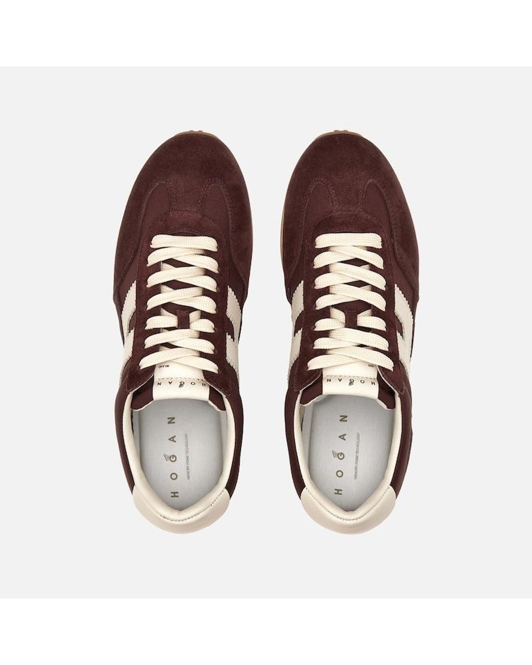 Hogan Brown Sporty Sneakers,