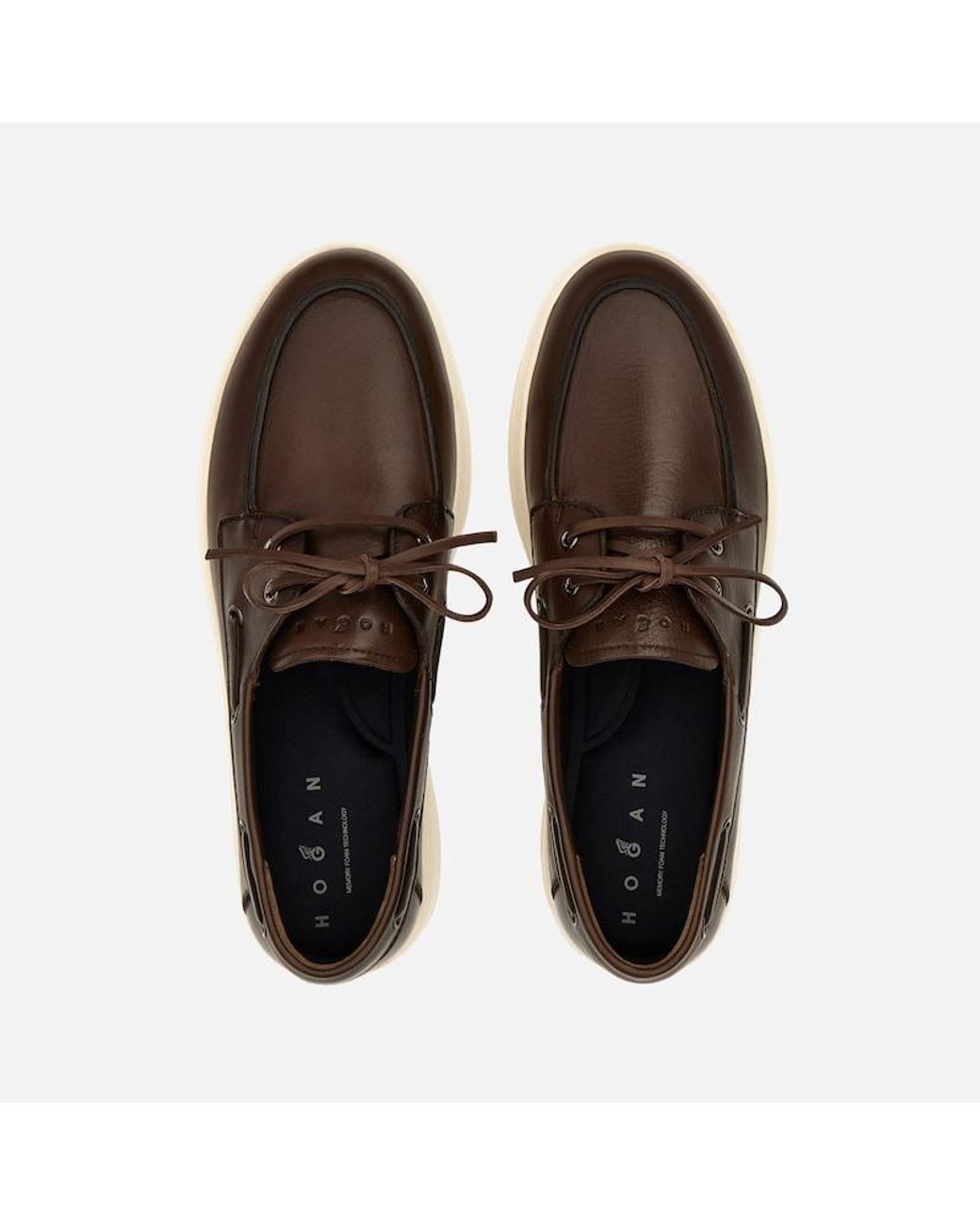 Hogan Brown Lace-Ups And Moccasins, for men