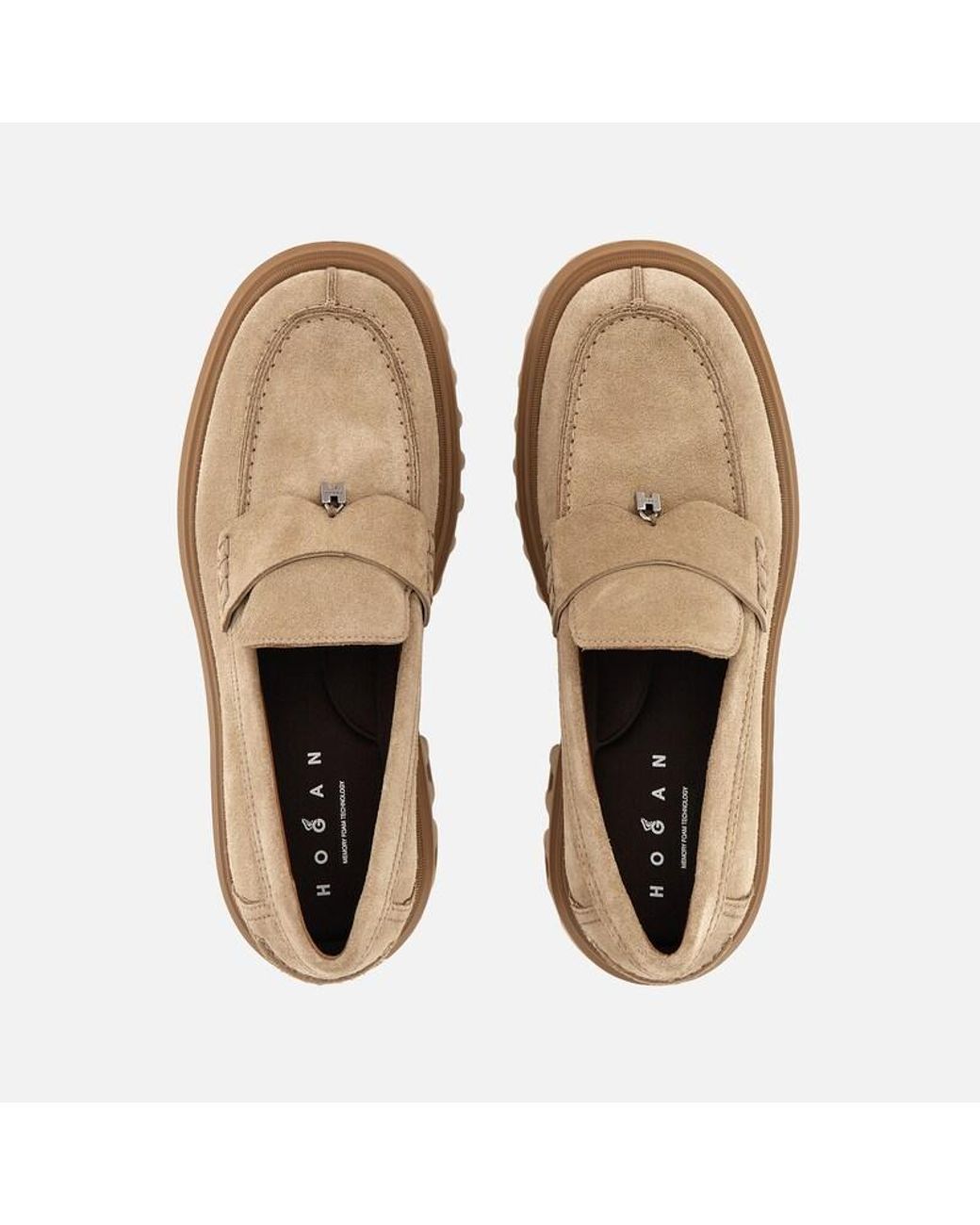 Hogan Natural Loafers,