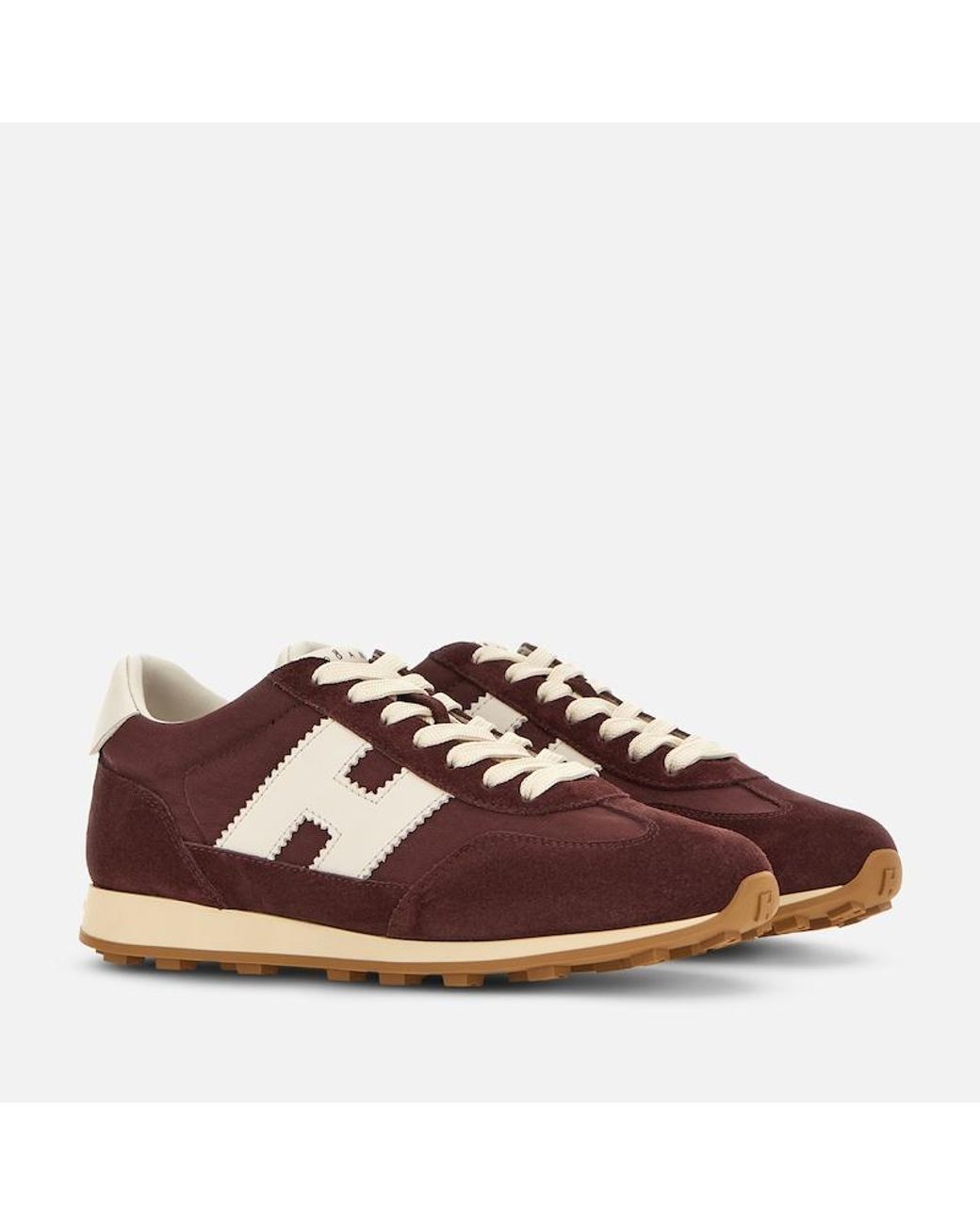 Hogan Brown Sporty Sneakers,
