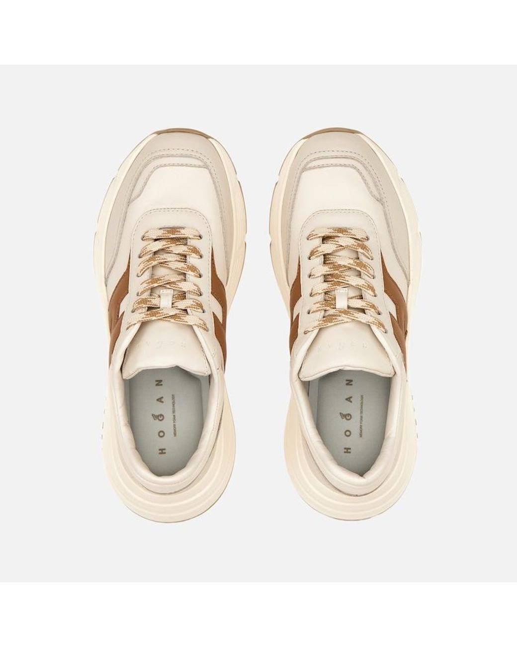 Hogan Natural Sporty Sneakers, ,Off