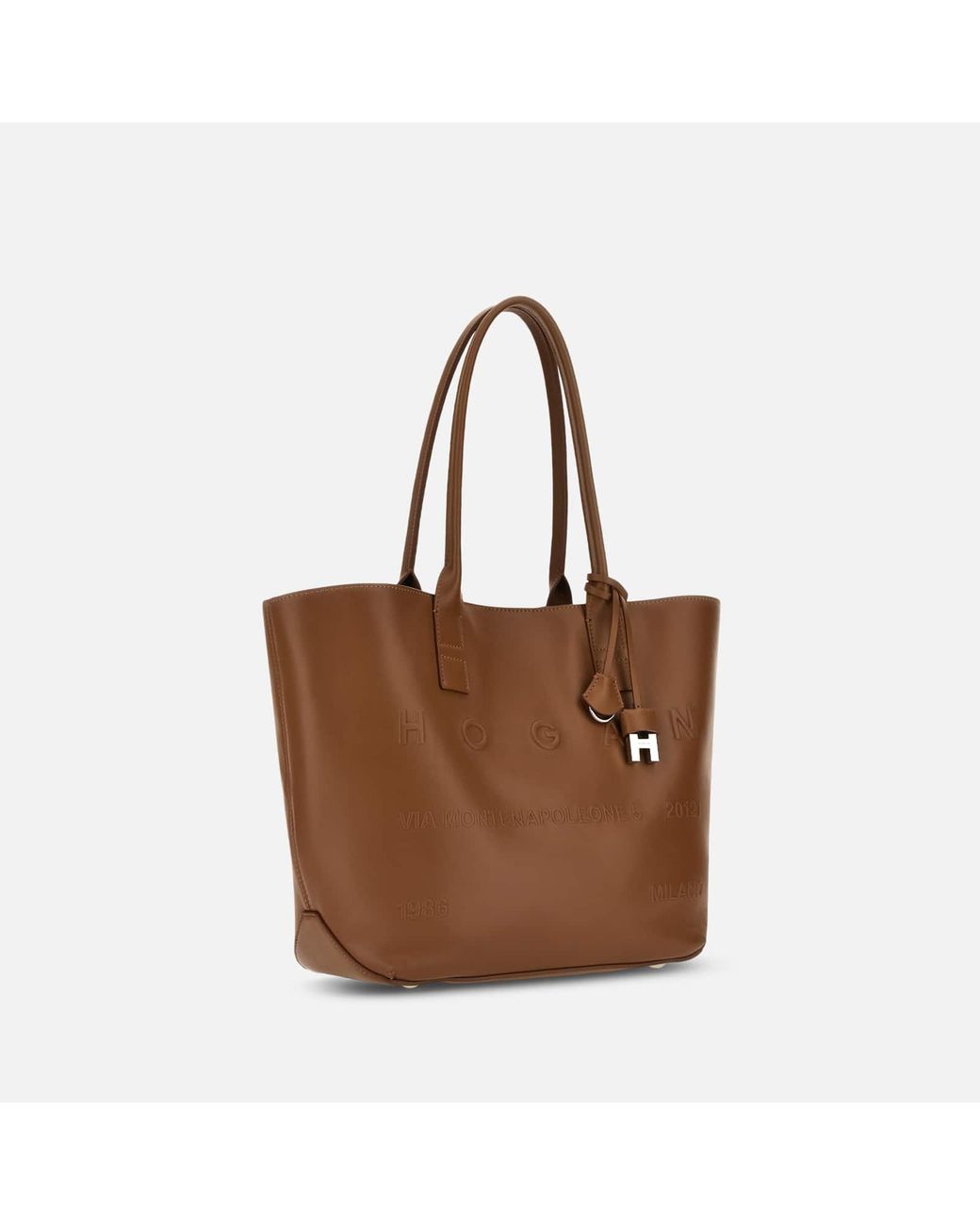 Hogan Brown Shopper Address Small