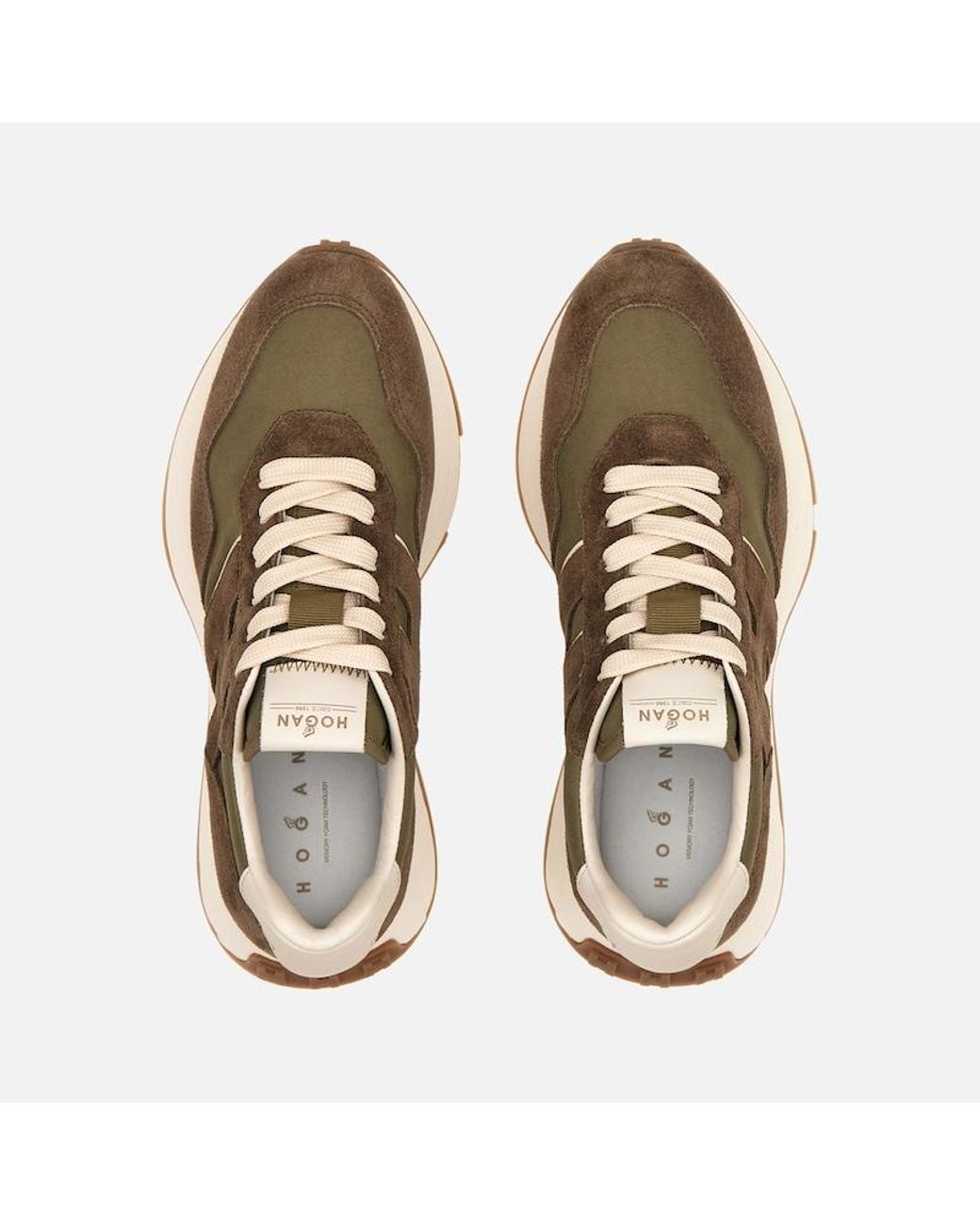 Hogan Brown Sporty Sneakers,
