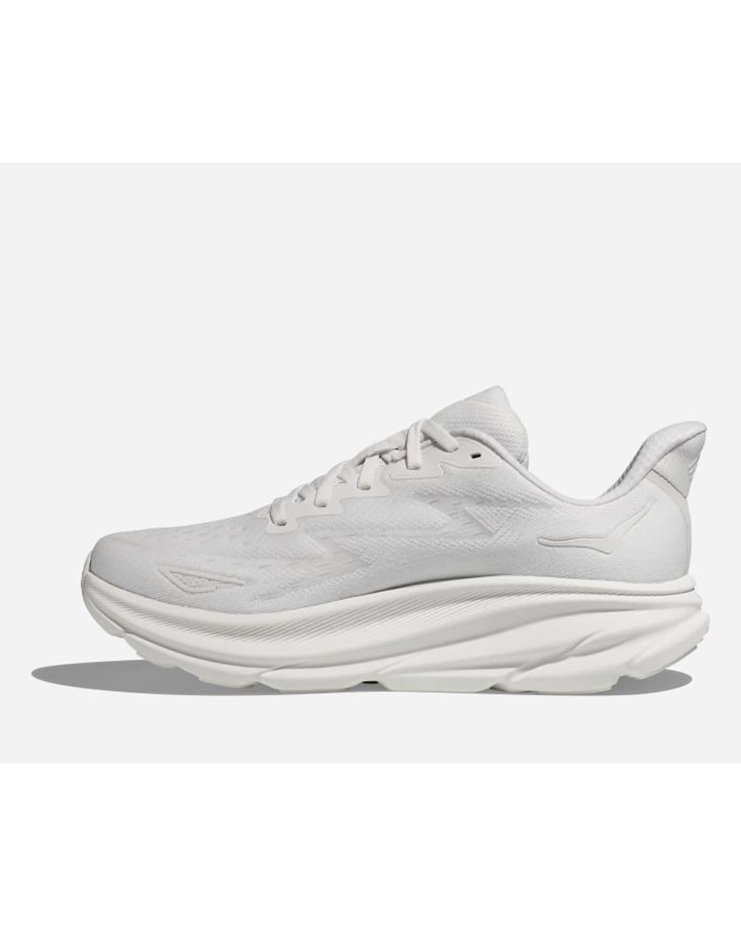 Hoka One One White Clifton 9 for men
