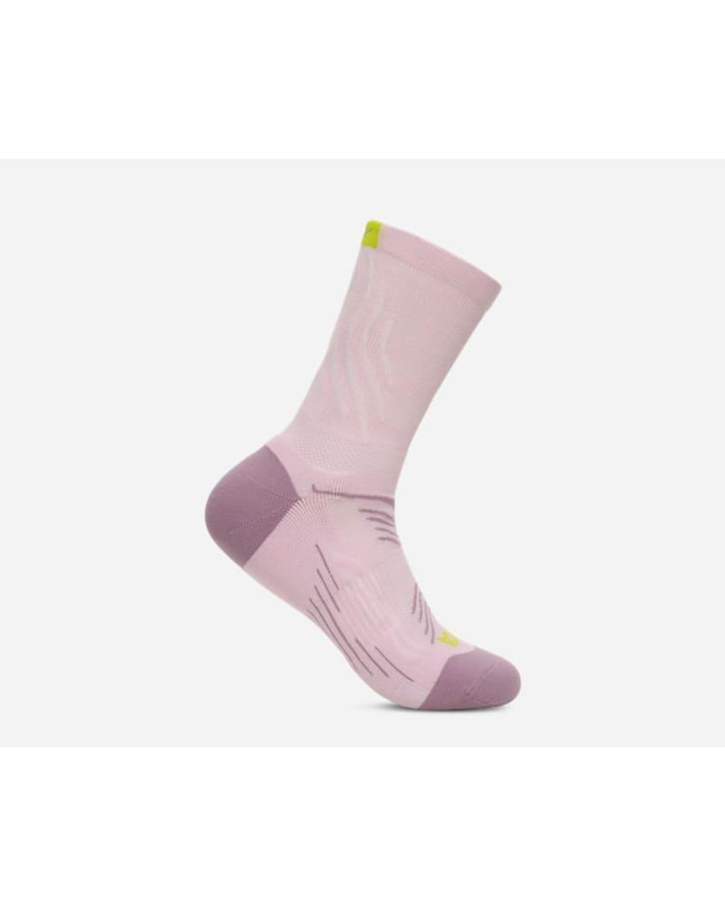 Hoka One One Pink Bondi Quarter Run Sock