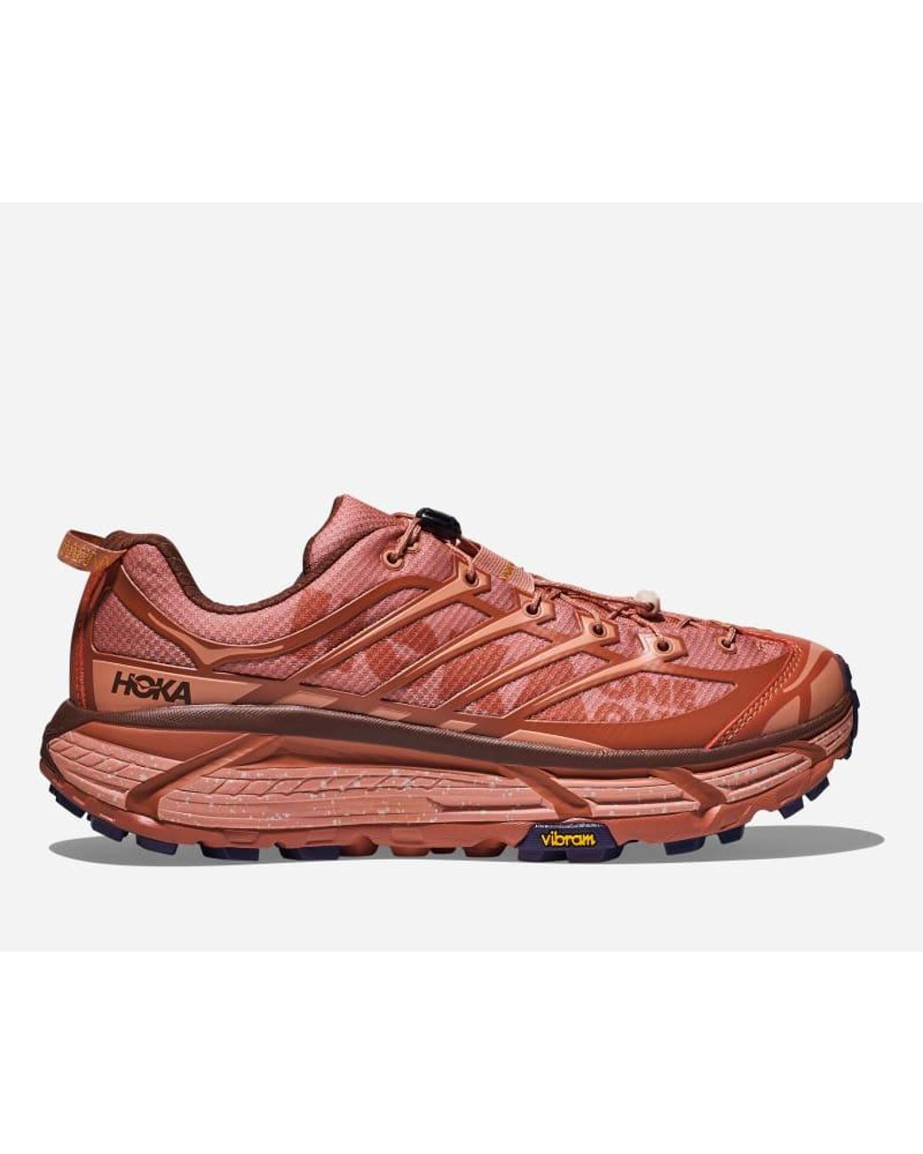 Hoka One One Red Mafate Three2 Lifestyle Shoes