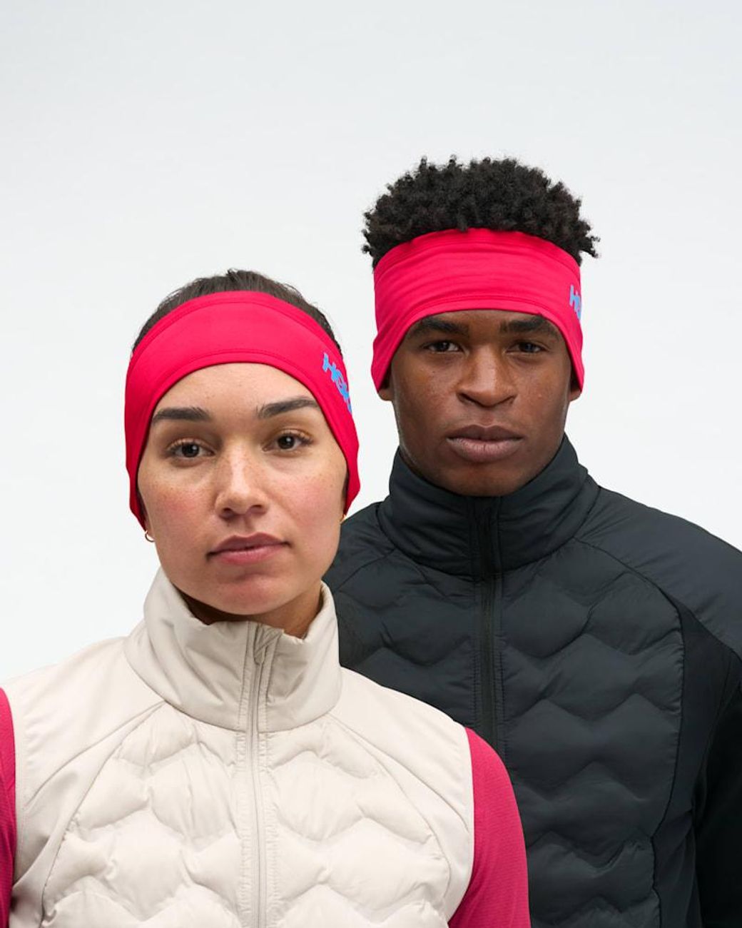 Hoka One One Pink Coldsnap Fleece Headband