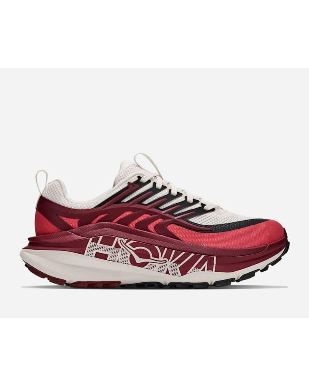 Hoka One One Red Stinson 8 Trail Shoes