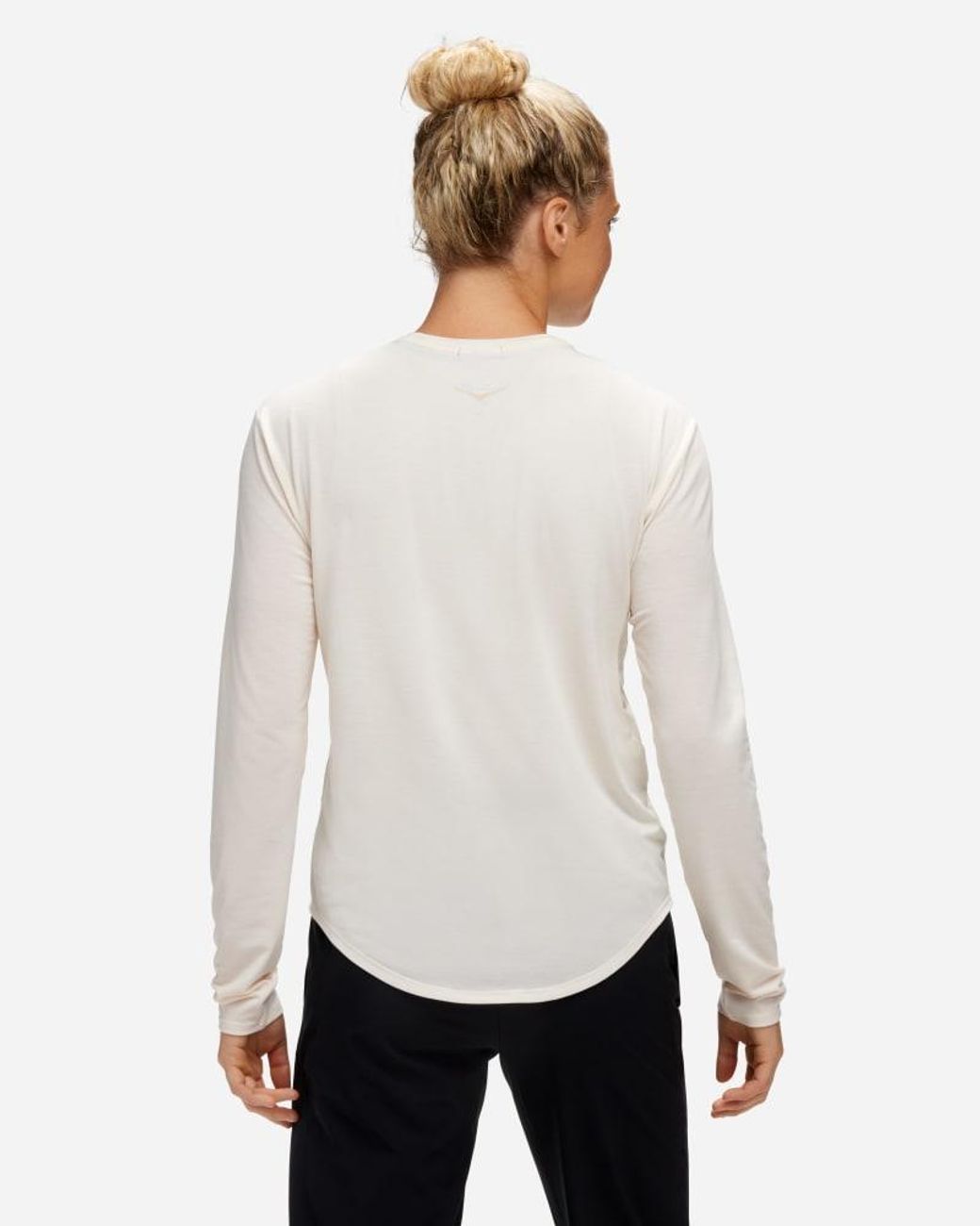 Hoka One One White Essential Ls T-shirt