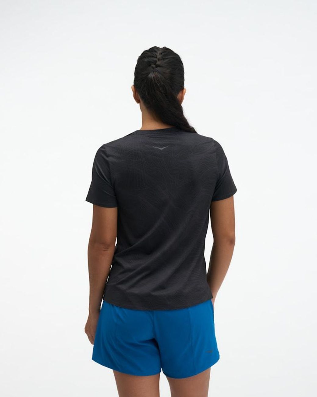 Hoka One One Blue Everyrun Short Sleeve Top