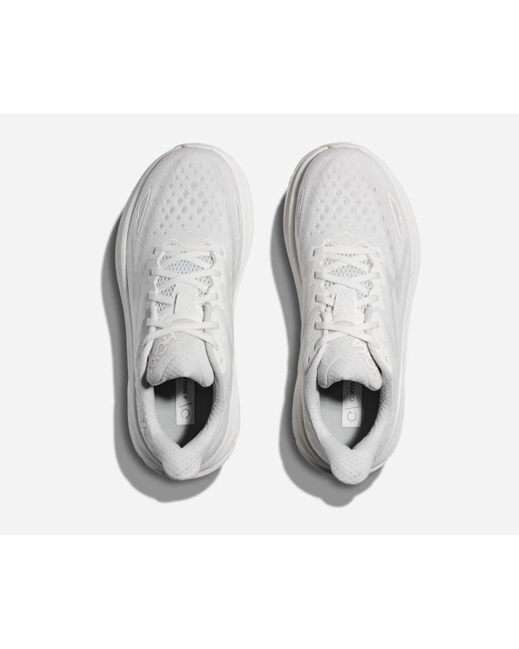 Hoka One One White Clifton 9 for men