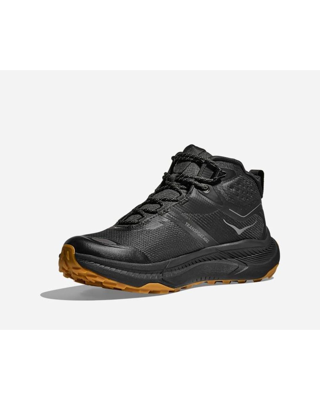 Hoka One One Black Transport Hike Gore-tex Hiking Shoes for men