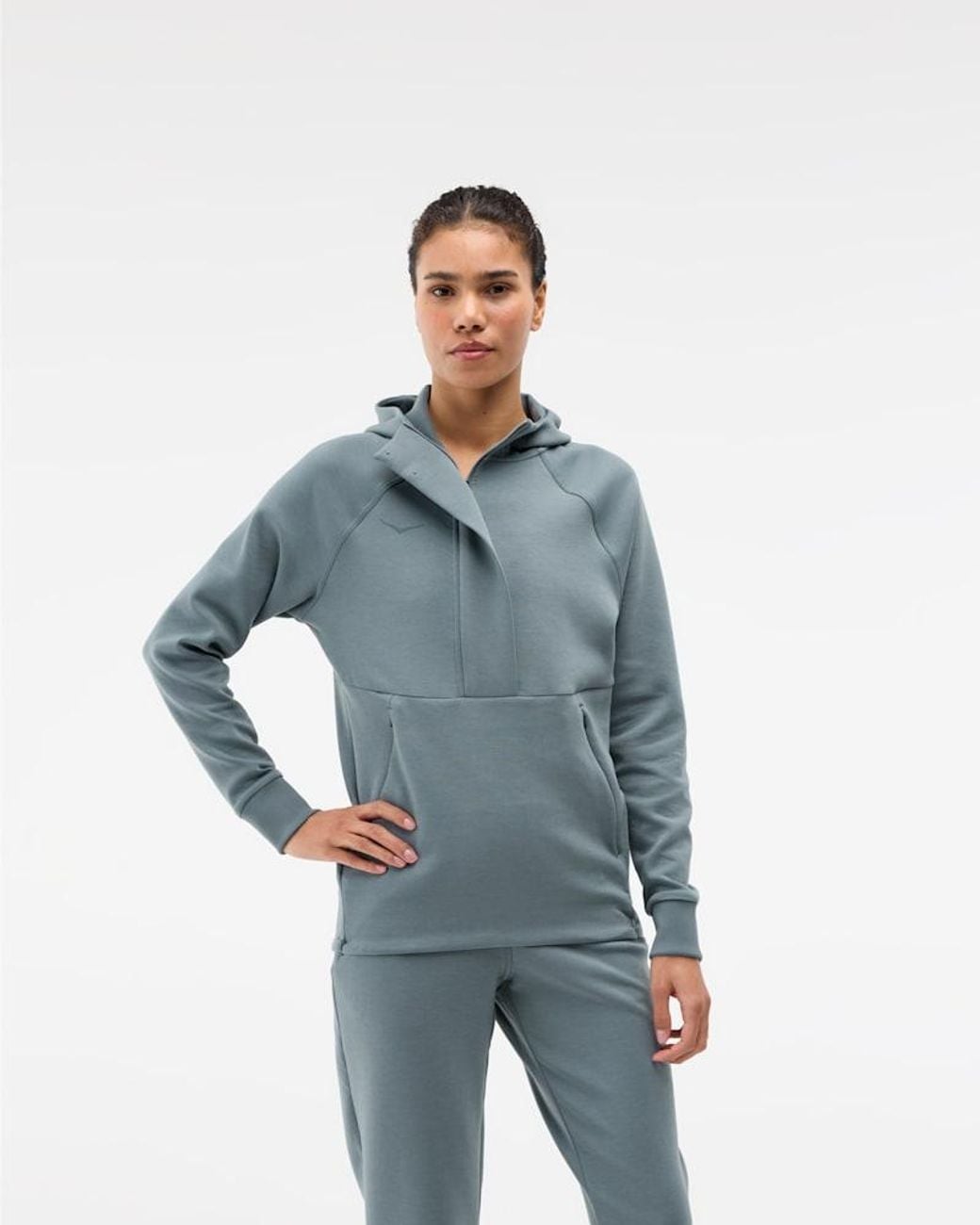 Hoka One One Blue Essential Recovery Hoodie