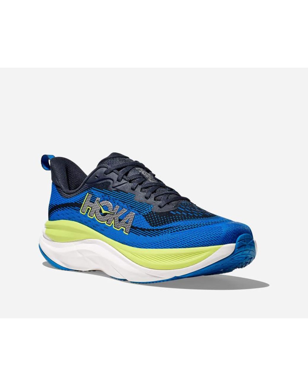 Hoka One One Blue Skyflow Wide Running Shoes for men