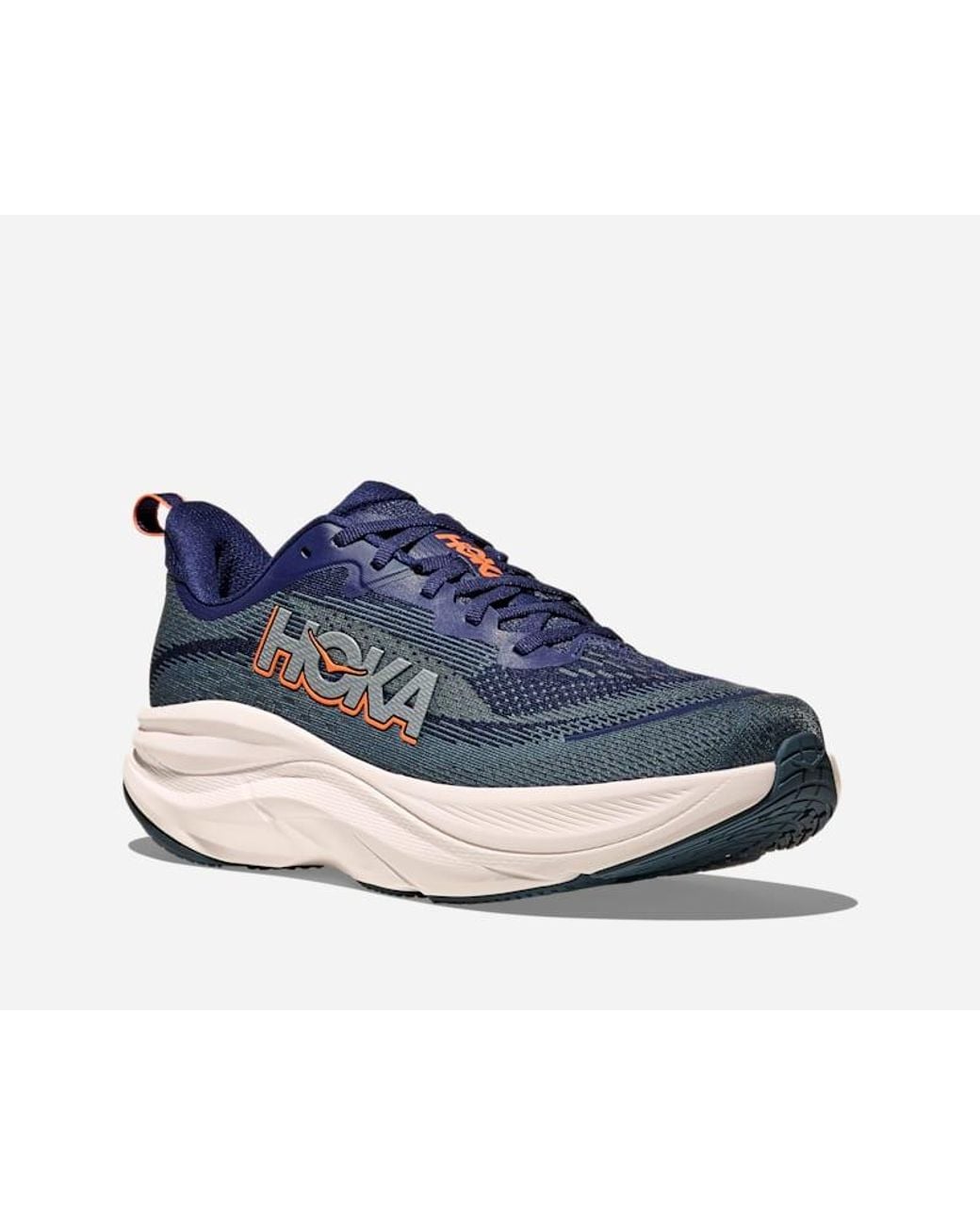 Hoka One One Blue Wide Skyflow Running Shoes for men
