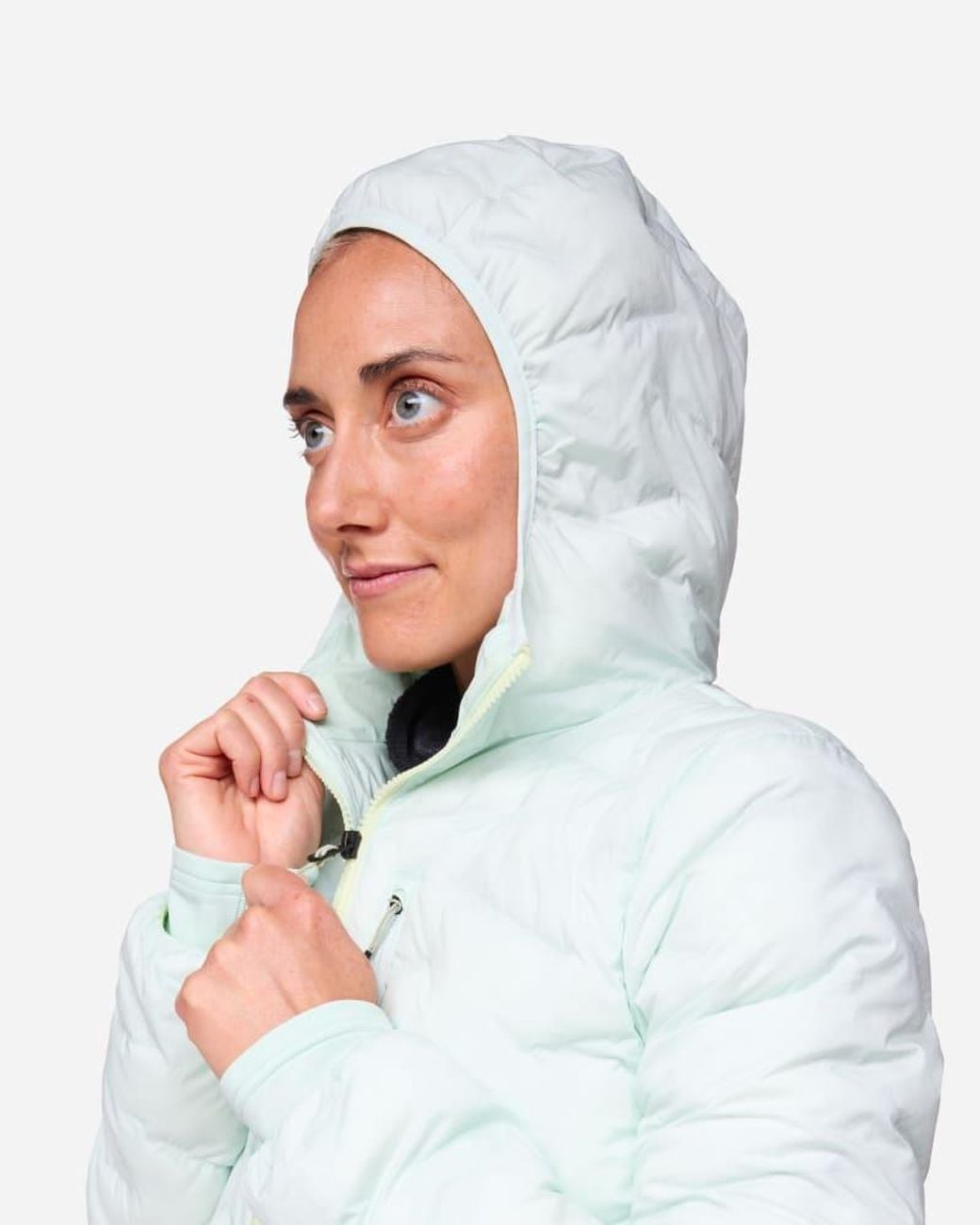 Hoka One One White Skyfill Outdoor Jacket