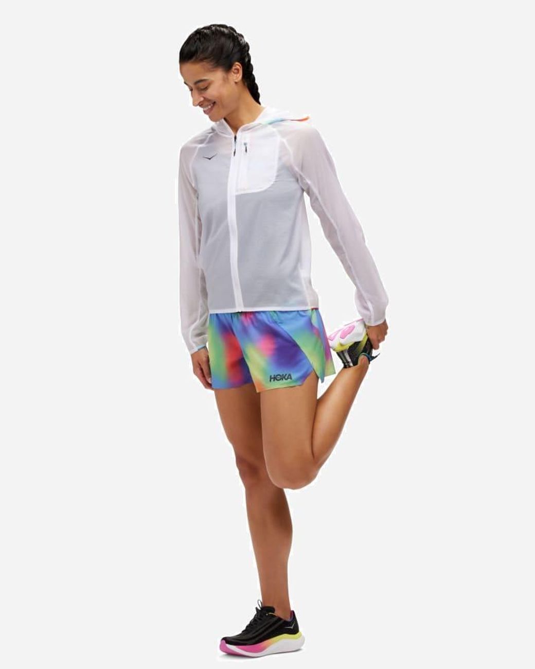 Hoka One One White Skyflow Jacket