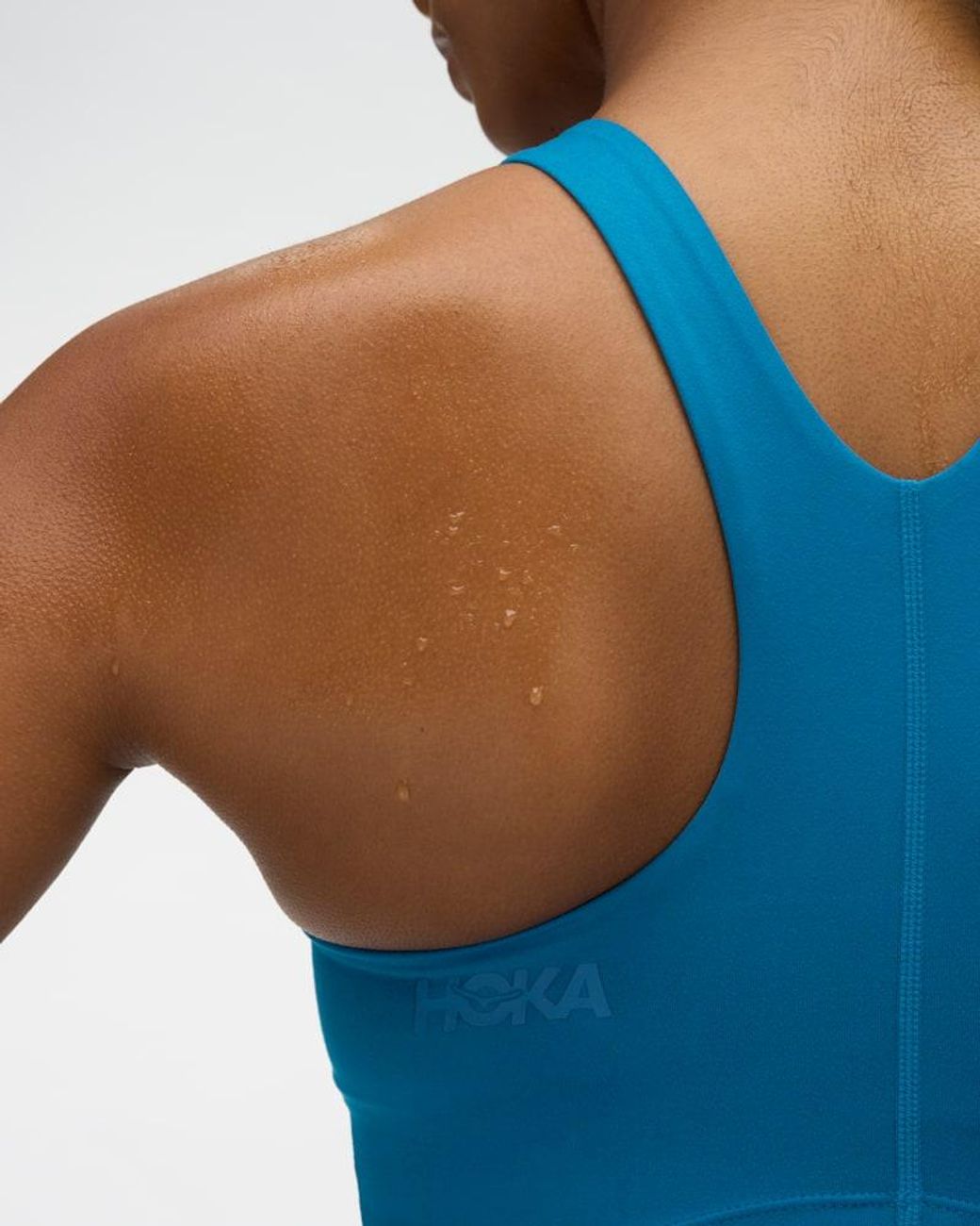 Hoka One One Blue Elaro Crop Bra