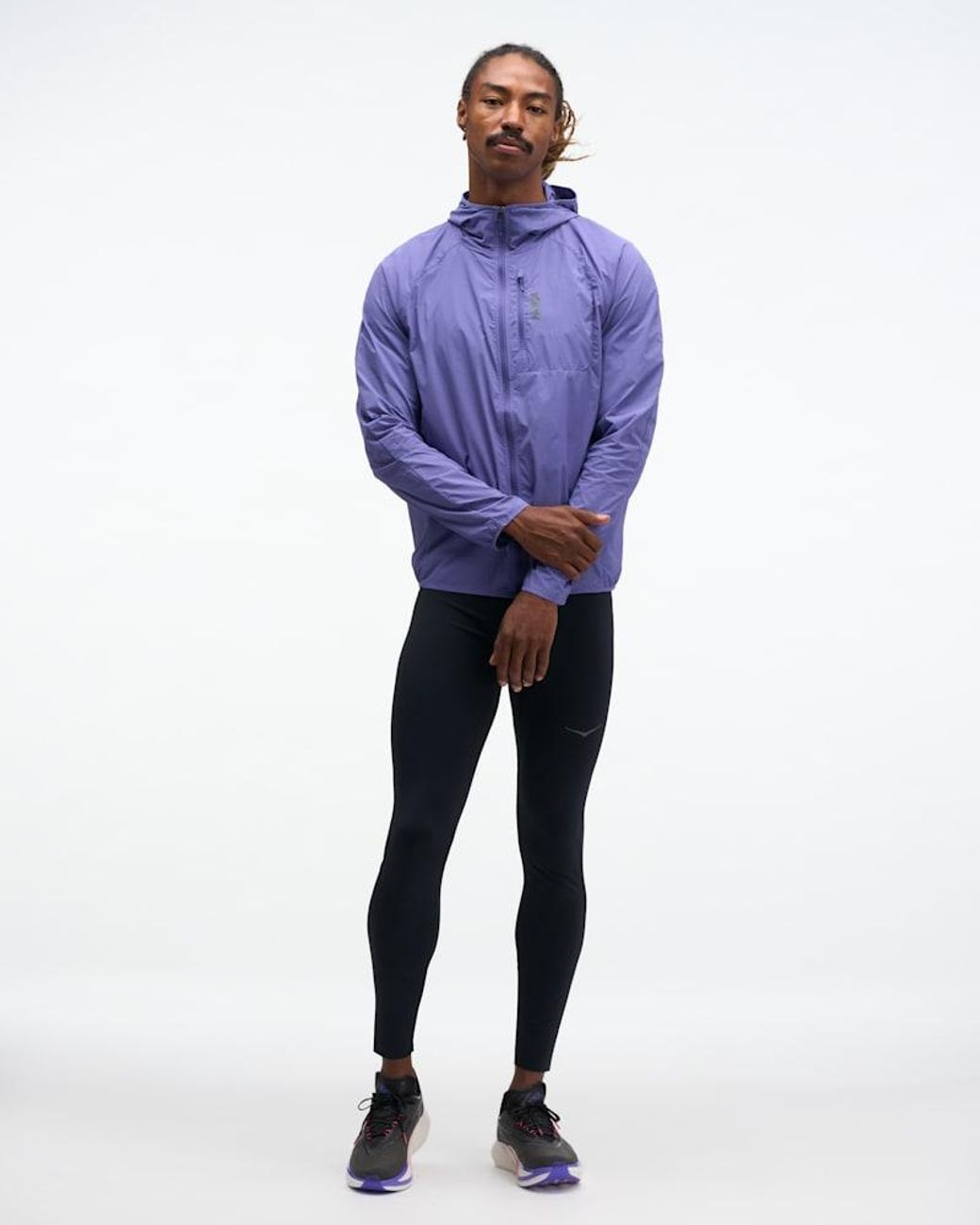 Hoka One One Purple Skyflow Wind Jacket for men