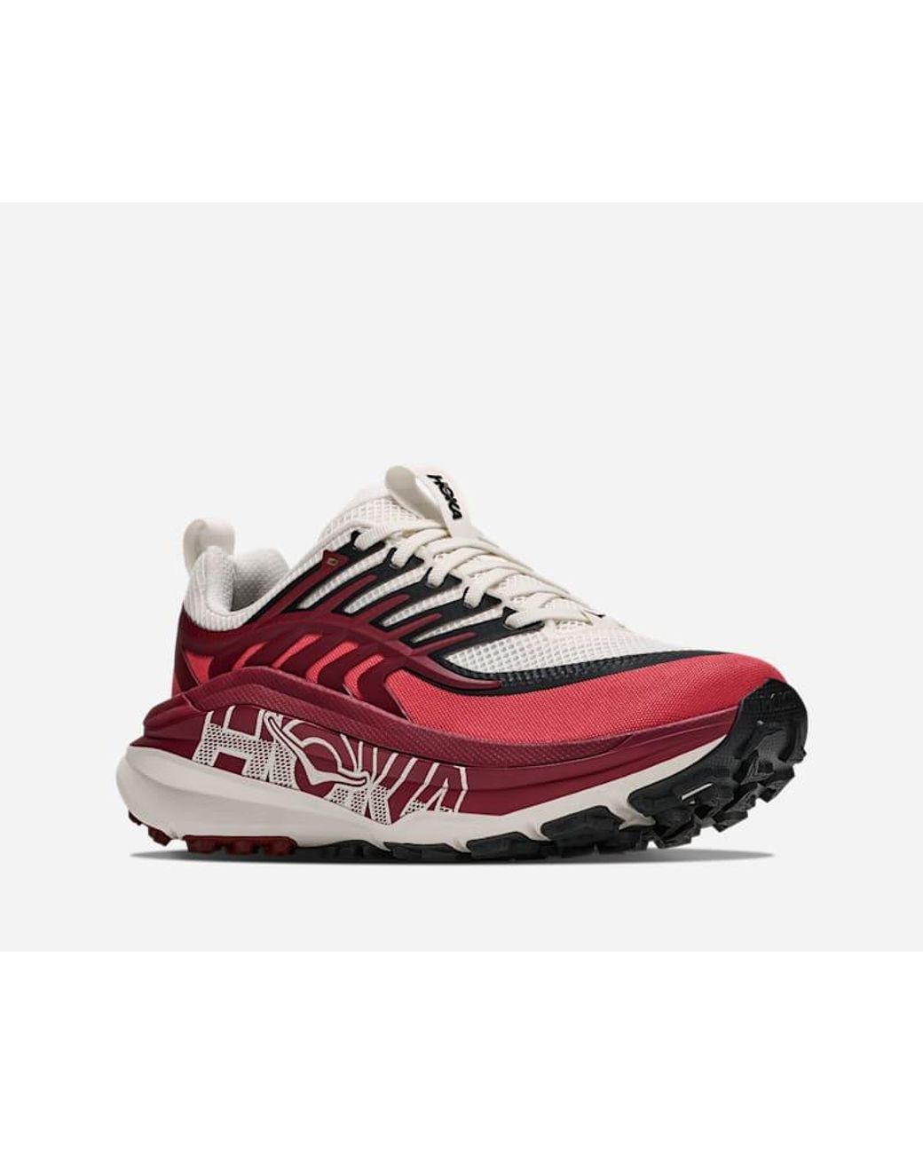 Hoka One One Red Stinson 8 Trail Shoes