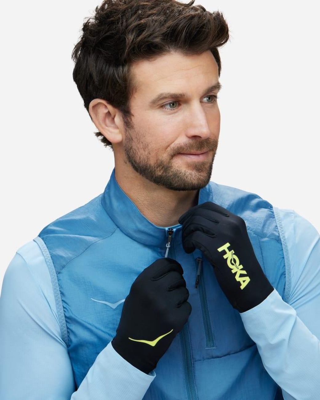 Hoka One One Black Airolite Run Gloves