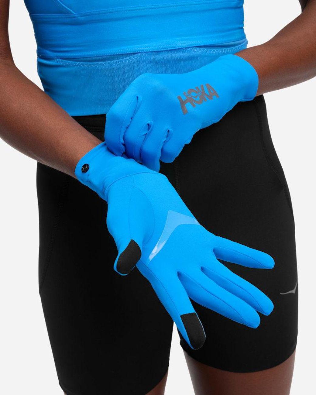 Hoka One One Blue Airolite Run Gloves