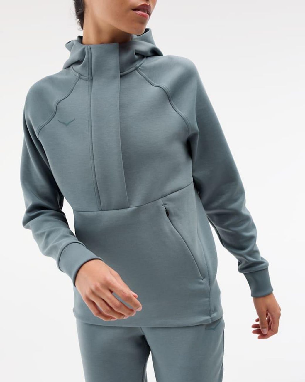 Hoka One One Blue Essential Recovery Hoodie