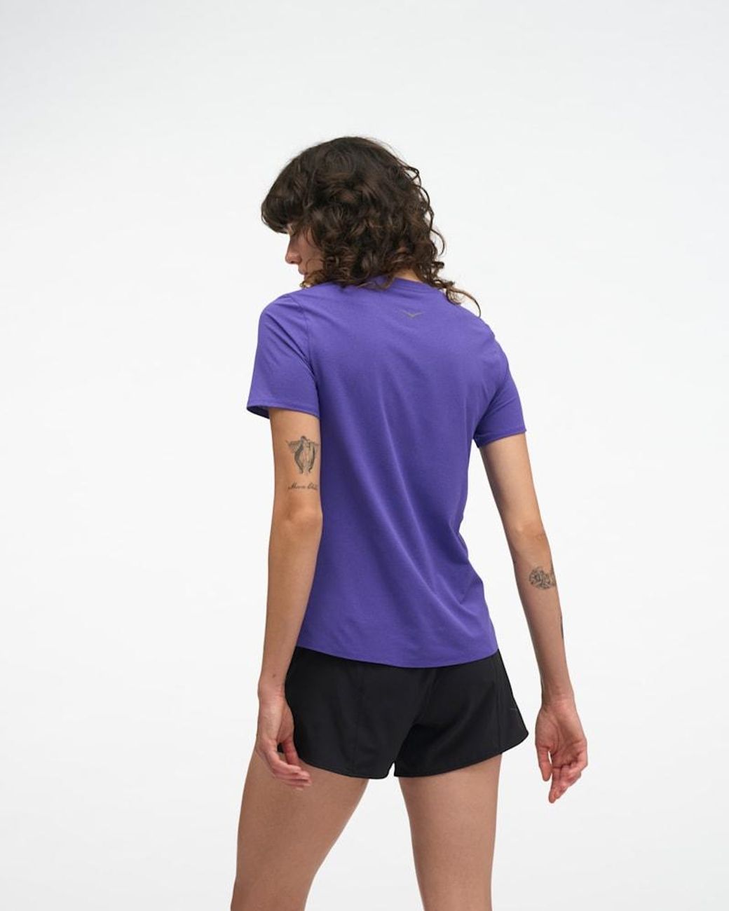 Hoka One One Purple Everyrun Short Sleeve Top
