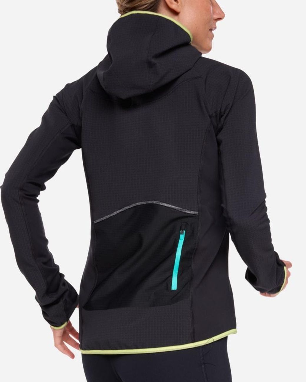 Hoka One One Blue Skyglow Half-zip Jacket