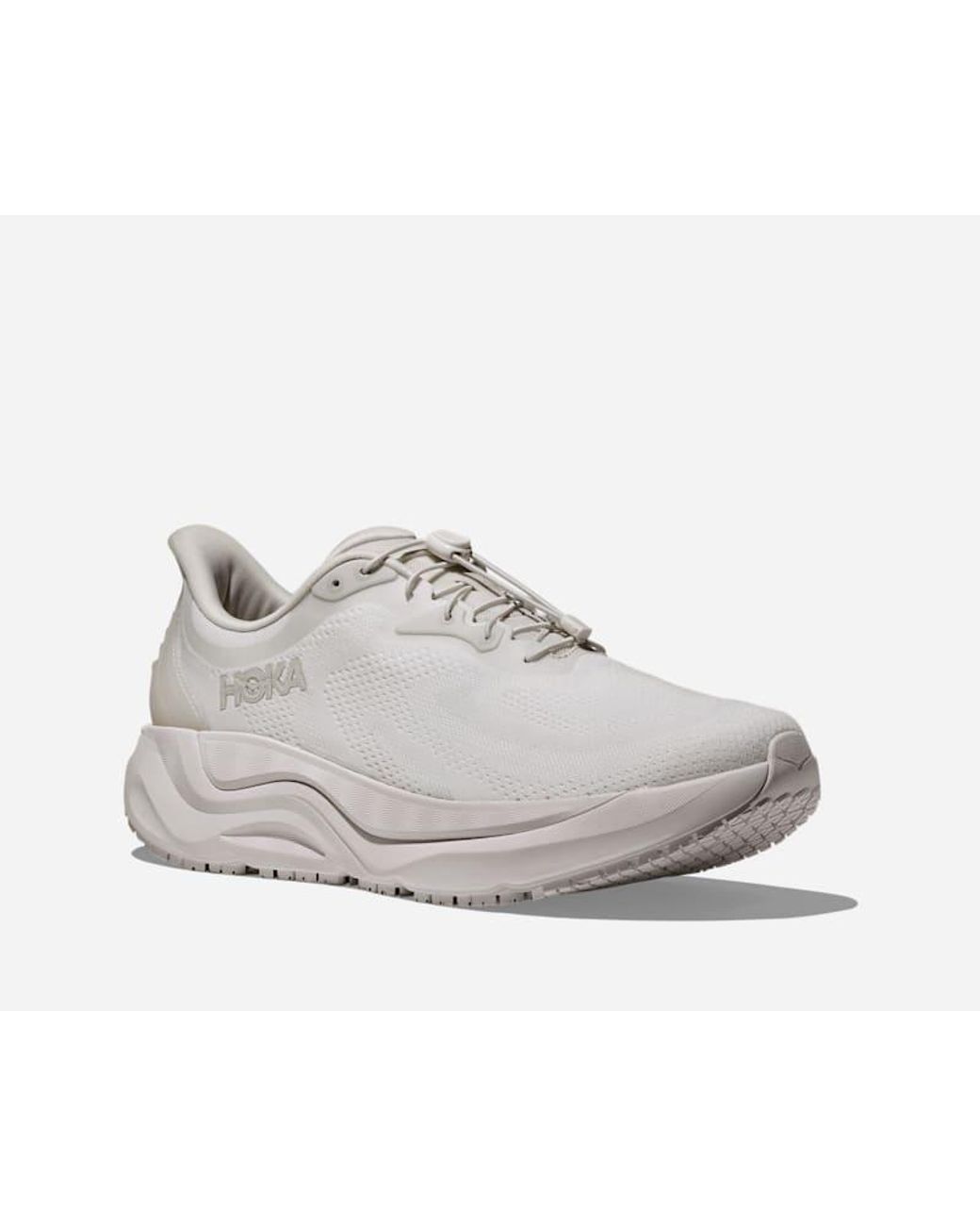 Hoka One One White Arahi Sr Walking Shoes for men