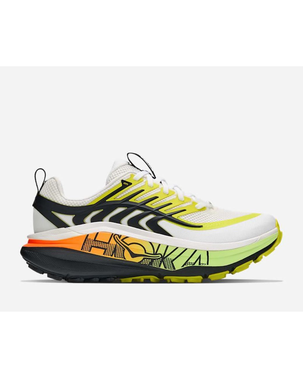 Hoka One One Yellow Stinson 8 Trail Shoes for men