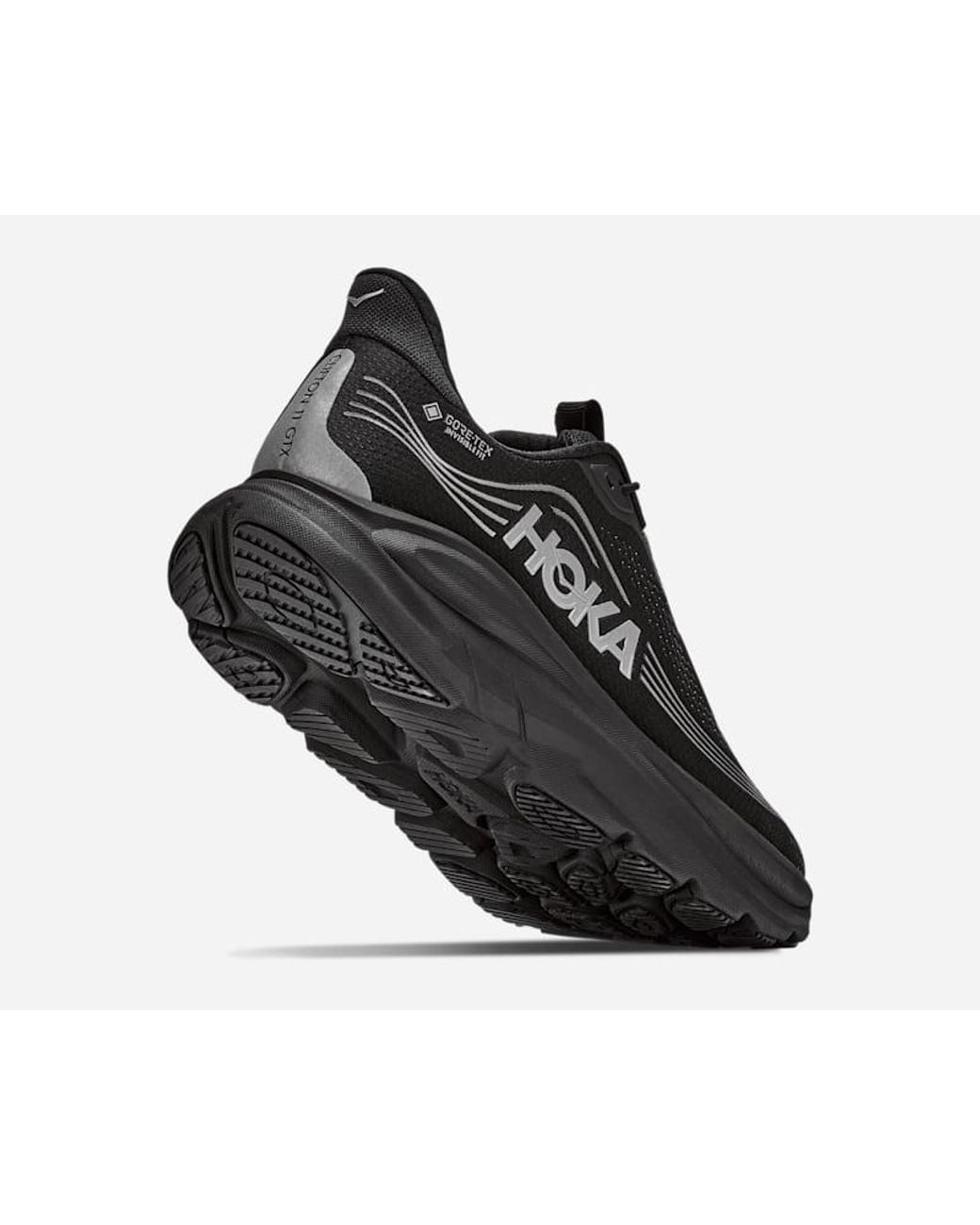 Hoka One One Black Clifton 11 Gore-tex® Road Running Shoes for men