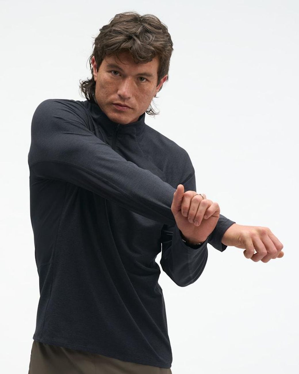 Hoka One One Blue Skyform Half Zip for men