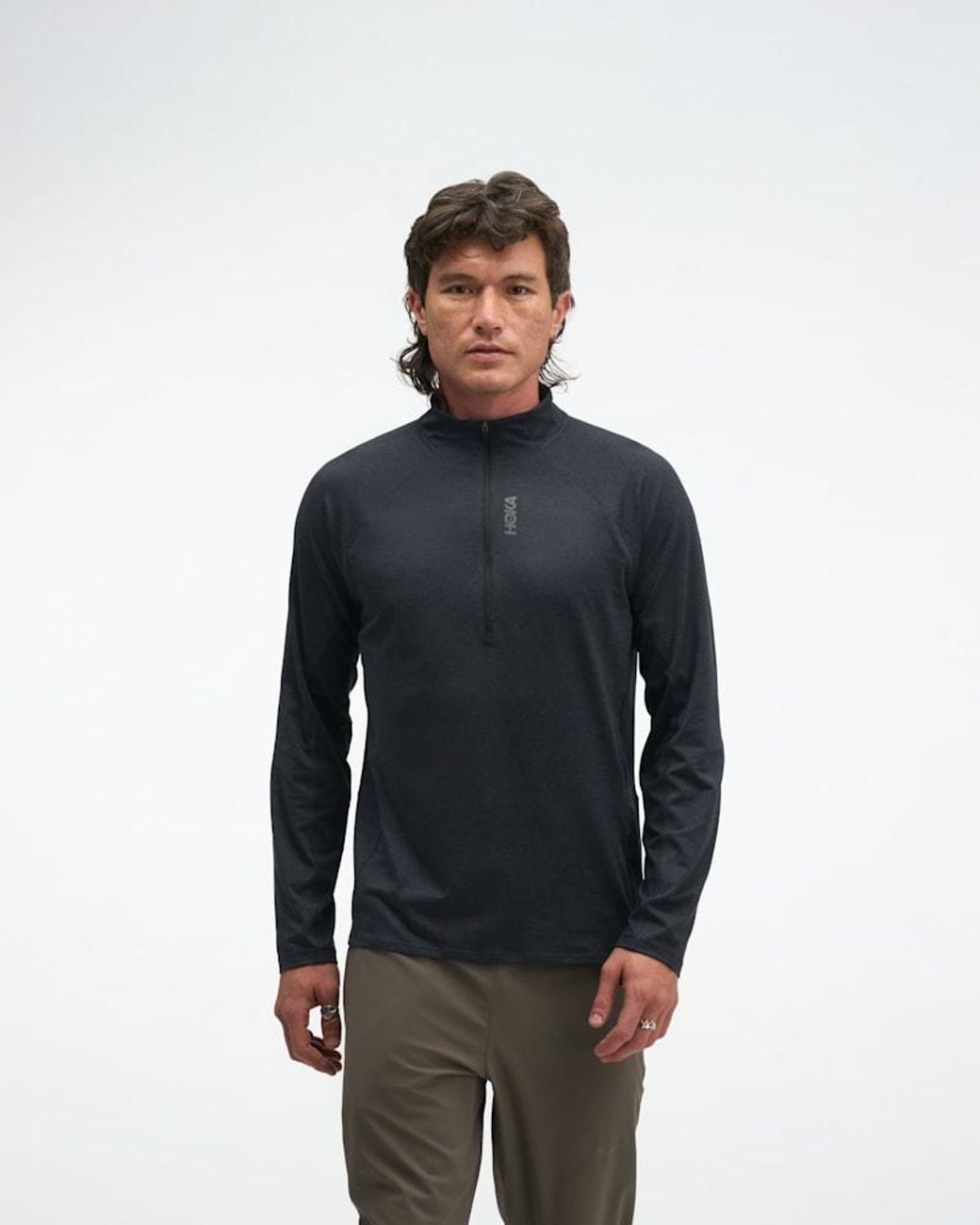 Hoka One One Blue Skyform Half Zip for men