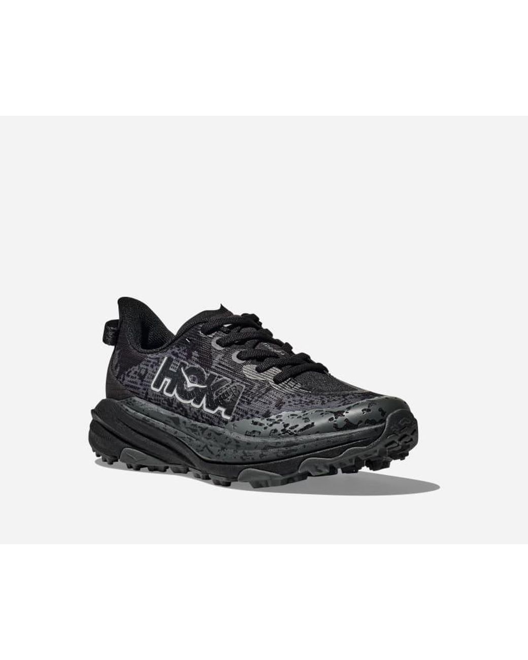 Hoka One One Black Kid's Speedgoat 6 Trail Shoes