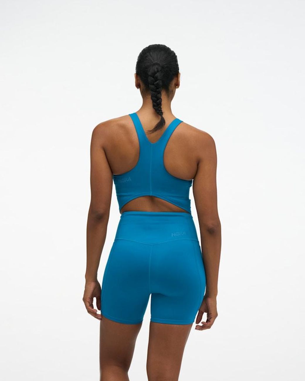 Hoka One One Blue Elaro Crop Bra