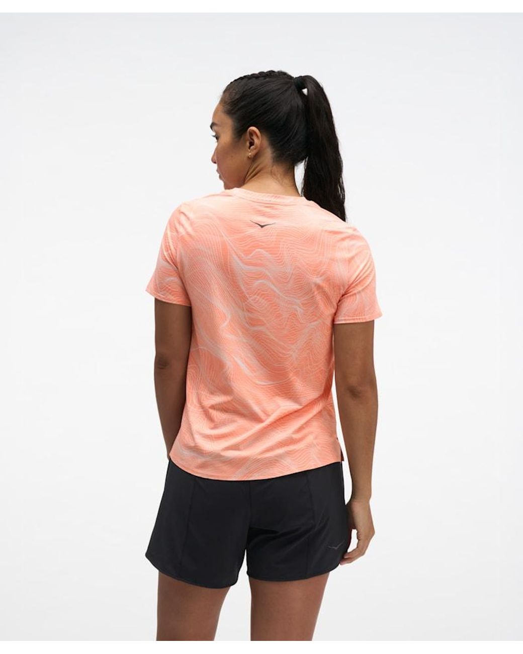 Hoka One One Red Everyrun Short Sleeve Top