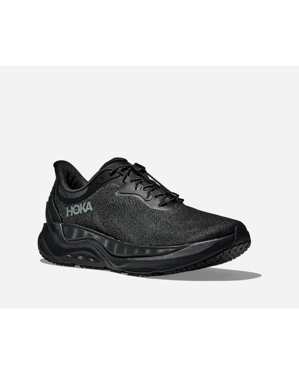 Hoka One One Black Arahi Sr Walking Shoes for men