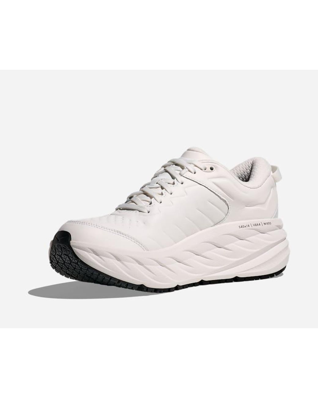 Hoka One One White Bondi Sr Walking Shoes for men