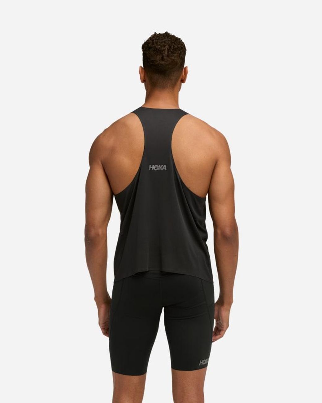 Hoka One One Black Race Day Singlet for men