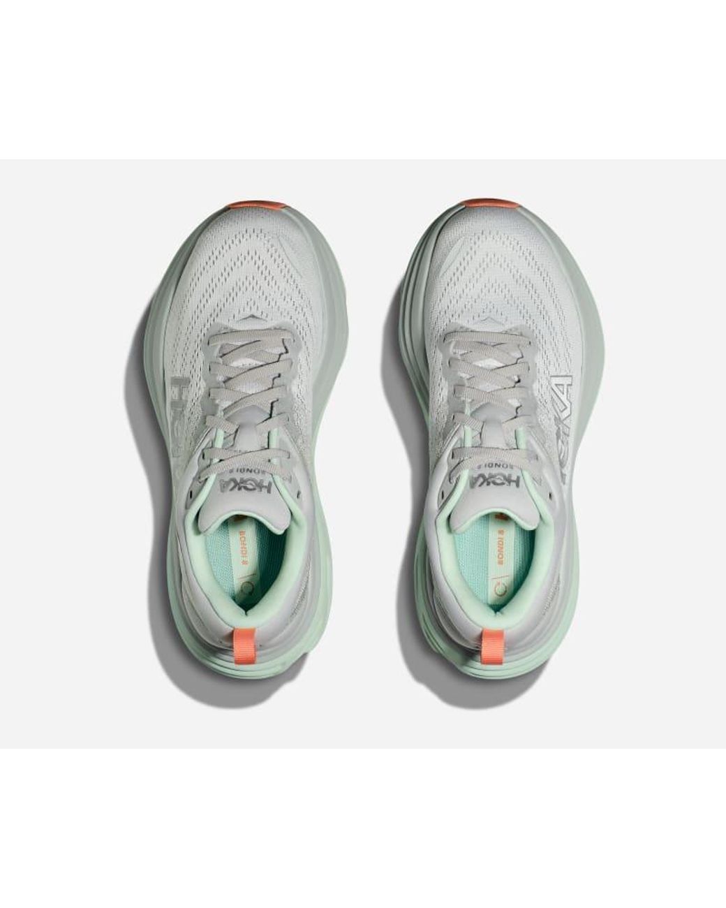 Hoka One One Gray Bondi 8 Running Shoes