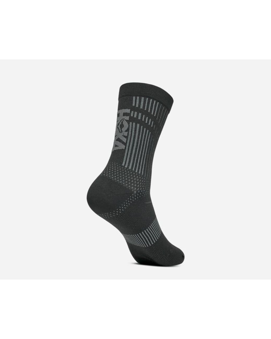 Hoka One One Black Trail Run Crew Sock